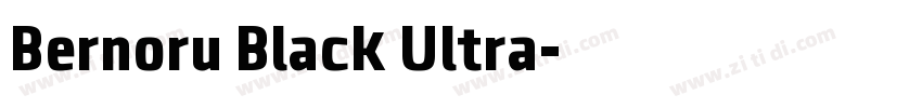 Bernoru Black Ultra字体转换